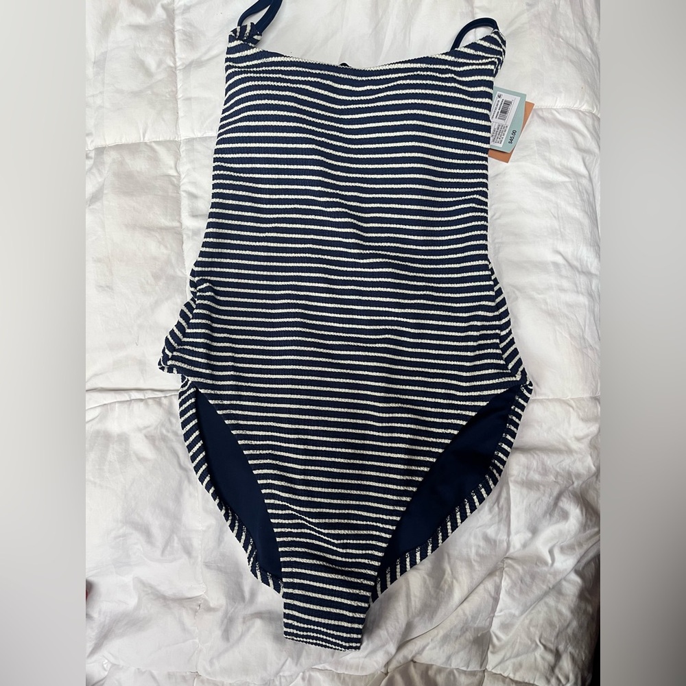 Navy Striped woman’s Swimsuit
